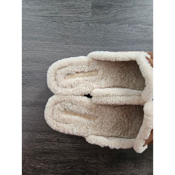 Veronica Beard Women's Brown Cedar Cecile Shearling Mule NWOB Size 8.5 - Picture 7 of 11